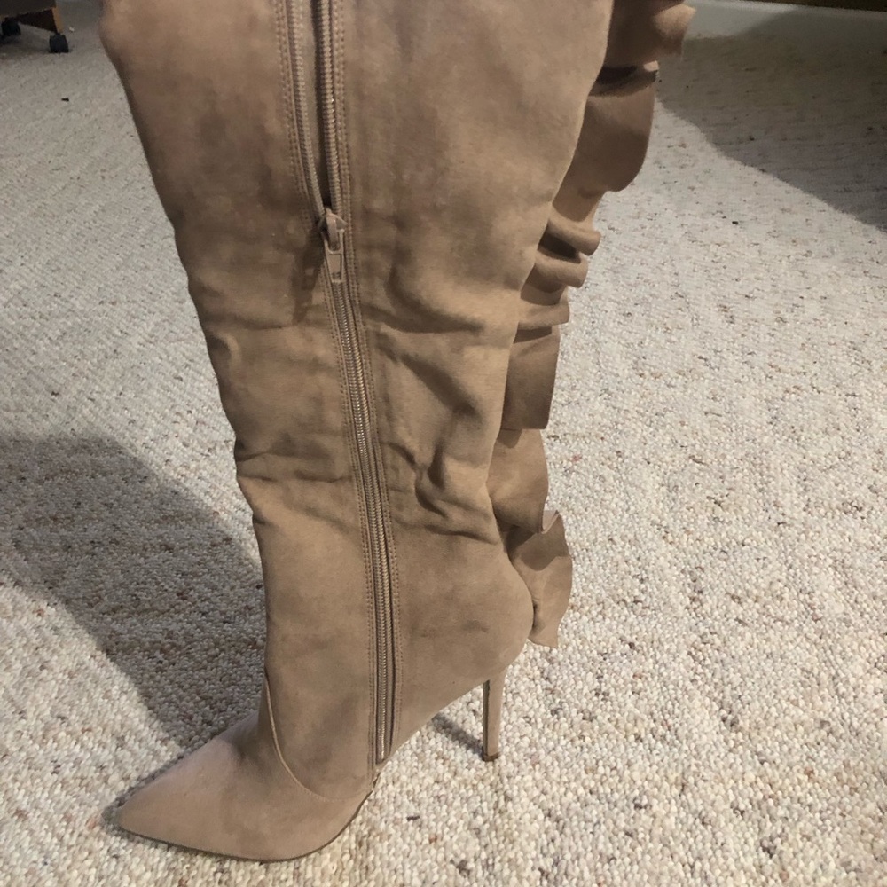 Neutral knee high boots!